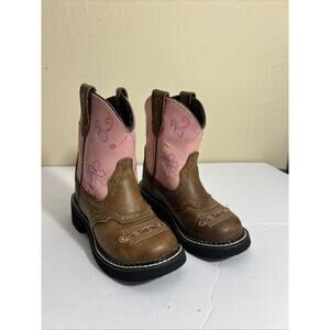 EUC Justin Kids Gypsy TWINKLE LIGHTS Western Boots 9206JR Size 10 D